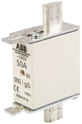 ABB 50A Centred Tag Fuse NH000 500V