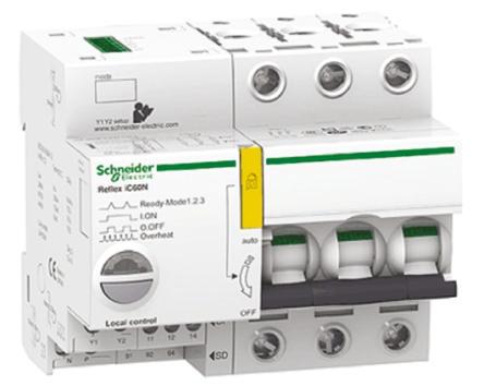 Schneider Electric Acti9 iC60H Miniature Circuit Breaker, 3-Pole, 40A, Type C, 415V ac AC, 24 V dc DC, 10 kA Breaking