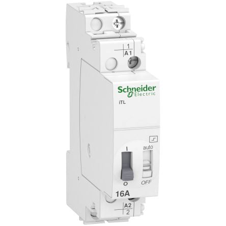 Schneider Electric DIN Rail Power Relay, 230V ac, 240 V ac Coil, 16A Switching Current, SPST
