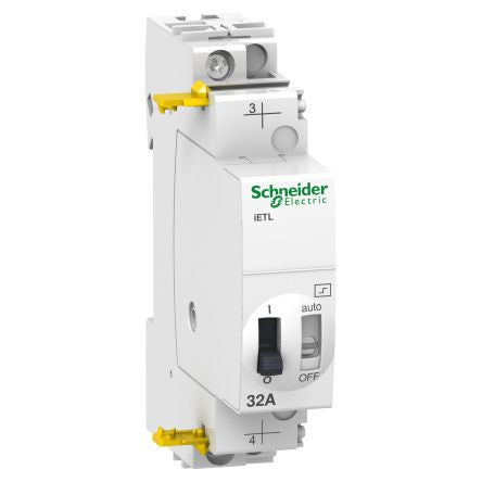 Schneider Electric DIN Rail Power Relay, 230V ac, 240 V ac Coil, 32A Switching Current, DPST