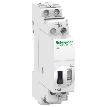 Schneider Electric DIN Rail Power Relay, 130V ac/dc, 48 V ac/dc Coil, 16A Switching Current, SPDT