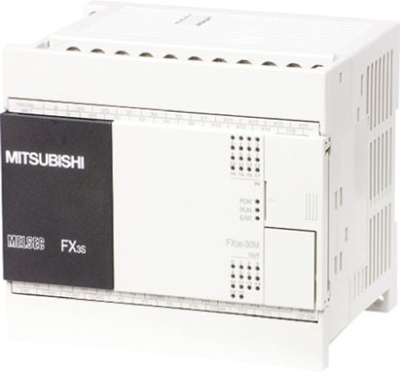 Mitsubishi Electric FX3S Series PLC CPU, Relay Output, 16-Input, DC Input