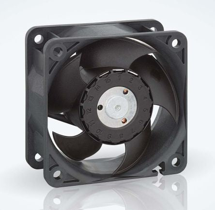 ebm-papst 620 Series Axial Fan, 12V dc, 67 m³/h, 5.5 W, 385 mA Max, IP20 60 mm 60mm 25.4 mm