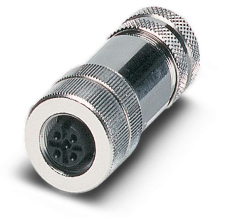 Phoenix Contact Circular Connector, 5 Contacts, Cable, M12 Connector, Plug, Female, IP67, SACC Series
