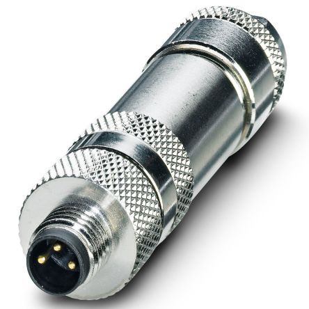 Phoenix Contact Circular Connector, 3 Contacts, Cable, M8 Connector, Plug, Male, IP67, SACC Series