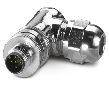 Phoenix Contact Circular Connector, 5 Contacts, Cable, M12 Connector, Plug, Male, IP67, SACC Series