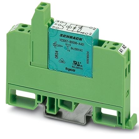 Phoenix Contact DIN Rail Interface Relay, 24V dc Coil, 0.2A Switching Current, SPDT