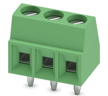 Phoenix Contact MKDS 1/3-3.5 Series Straight PCB Terminal Block, 3 Contact(s), 3.5 mm Pitch, 1 Row