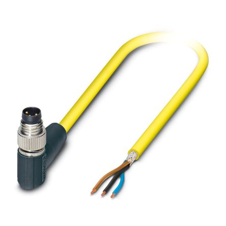 Phoenix Contact Male 3 way Right Angle to 3 way Unterminated Sensor Actuator Cable, 10 m