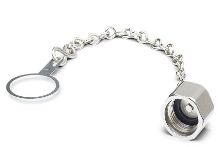 Phoenix Contact Connector Accessory Sealing Cap for use with 16 mm Fastening Eye, M12 Plugs with Chain, Flush Type