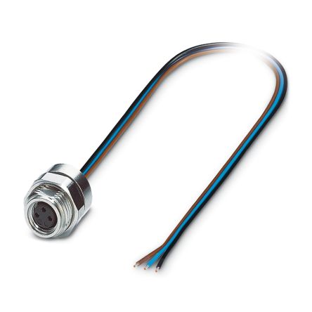 Phoenix Contact Female 3 way M12 to 3 way Unterminated Sensor Actuator Cable, 500 mm