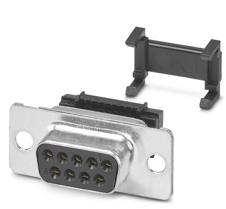 Phoenix Contact VS-09-BU-DSUB-FK 9 Way Straight Panel Mount D-Sub Connector
