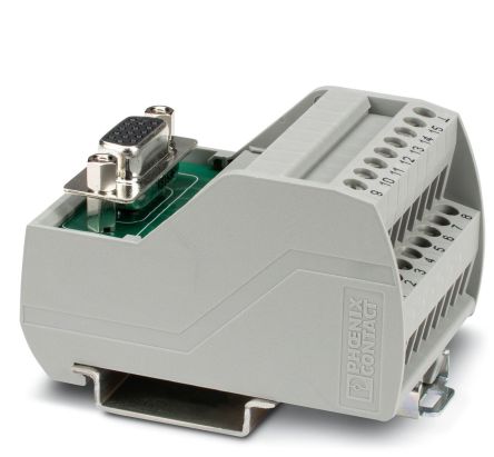 Phoenix Contact 15-Contact Female Interface Module, D-Sub Connector, DIN Rail, 1A