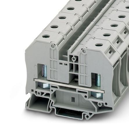 Phoenix Contact 3049042 RT 8 Clipline Series High Current Connector Grey, 1-Level, Bolt