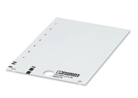 Phoenix Contact, US-EMP (27X18) Plastic Snap-in Marker for use with Modular Terminal Block