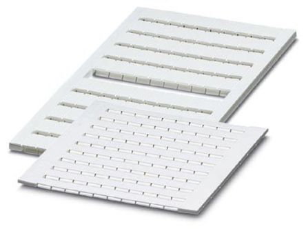 Phoenix Contact, ZBFM 4/WH.LGS:1-100 Polyamide Terminal Marker for use with Terminal Block