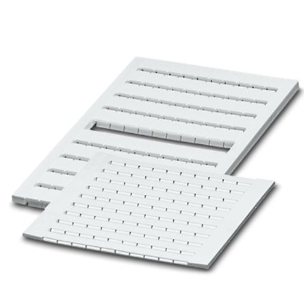 Phoenix Contact, ZBFM 5/WH.LGS:1-120 Polyamide Terminal Marker for use with Terminal Block