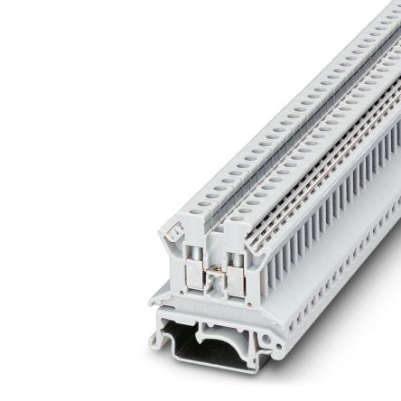Phoenix Contact 0719090 UK 2.5 N WH Series Feed Through Terminal Block White, 2.5mm², 1-Level, Screw