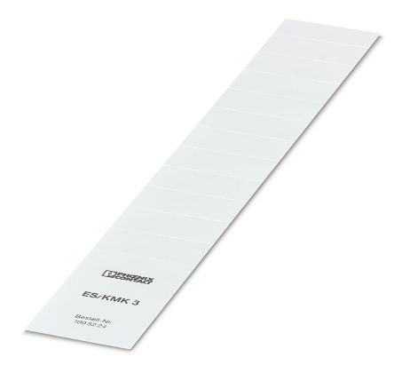 Phoenix Contact, ES/KMK 3 Cardboard Insert Strip for use with Control Cabinet