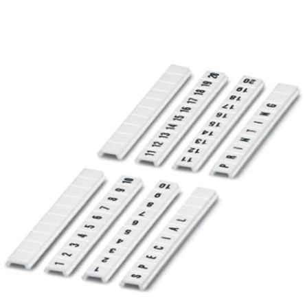 Phoenix Contact, ZBF5.LGS:71-80 Polyamide Marker Strip for use with Terminal Block