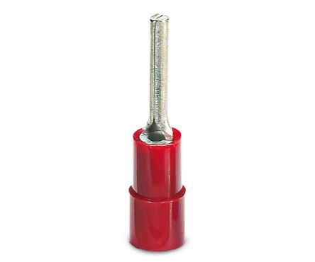 Phoenix Contact, C-PCI 1.5 Insulated, Tin Crimp Pin Connector, 0.5 AWG to 1.5 AWG, 2 mm Pin Diameter, 12 mm Pin Length,