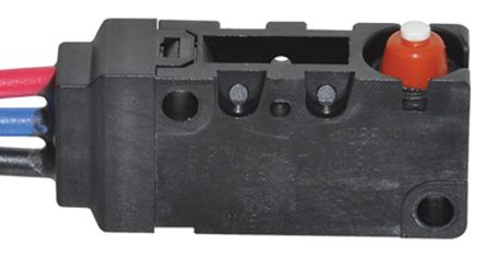 Omron Pin Plunger Micro Switch, Wire Terminal, 3 A, 250 V ac, SPCO, IP67