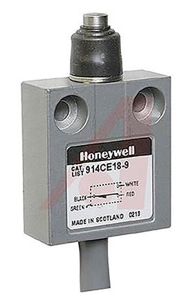 Honeywell 914CE Series Plunger Limit Switch, IP66, IP67, IP68, Die Cast Zinc Housing