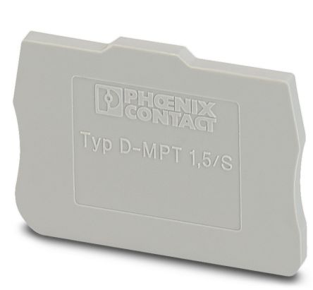 Phoenix Contact D-MPT Series End Cover for Use with Modular Terminal Block