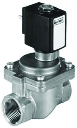 Burkert Solenoid Valve 222004, 2 Port, NC, 24V dc