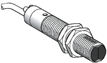 Telemecanique Sensors Diffuse Photoelectric Sensor, Cylindrical Sensor