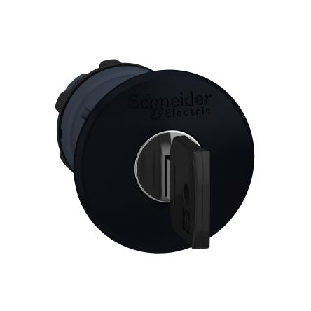 Schneider Electric Harmony Series Black Key Release Push Button Head, 22 mm Cutout, IP66, IP67, IP69K