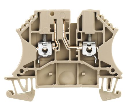 Weidmüller 8731700000 W Series Disconnect Terminal Block Beige, 2.5mm², 1-Level, Screw