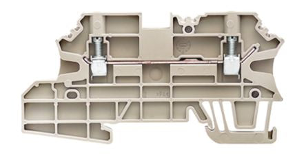 Weidmüller 1143070000 W Series Feed Through Terminal Block Brown, 2.5mm², 1-Level, Screw