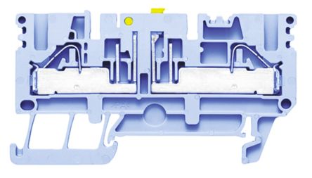 Weidmüller 1933970000 P Series Disconnect Terminal Block Blue, 0.5mm², 6 mm², 1-Level, Push-in