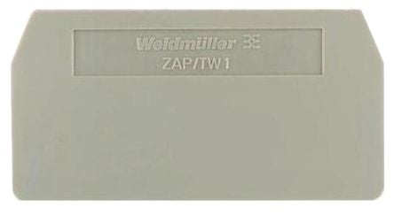Weidmüller Z Series End Cover for Use with Terminal ZPE 1.5/4AN, Terminal ZDU 1.5/4 AN/BL, Terminal ZDU 1.5/4 AN,