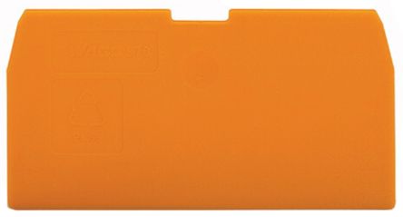 WAGO 870 Series End & Intermediate Plate for Use with 870 Series Terminal Blocks