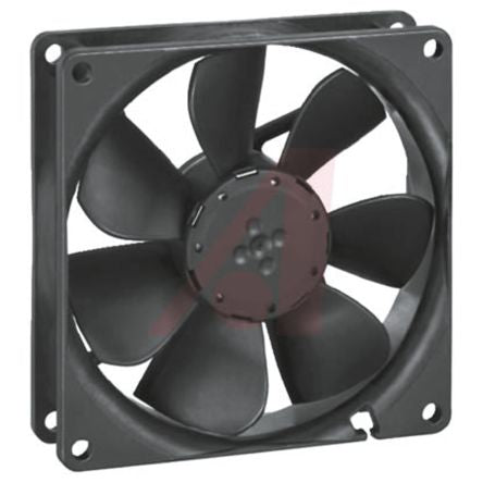 ebm-papst 3400 N Series Axial Fan, 24V dc, 94 m³/h, 2.3 W, IP68 92 mm 25.4mm 25.4 mm