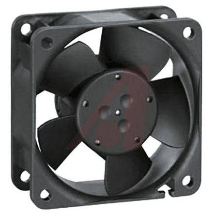 ebm-papst 600 N Series Axial Fan, 12V dc, 43 m³/h, 1.8 W 60 mm 25.4mm 25.4 mm