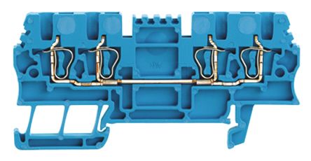 Weidmüller 1775600000 Robotics Series Feed Through Terminal Block Blue, 1.5mm², 1-Level, Clamp