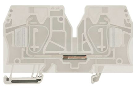 Weidmüller 1745350000 Z Series DIN Rail Terminal Block Dark Beige, 1-Level, Clamp