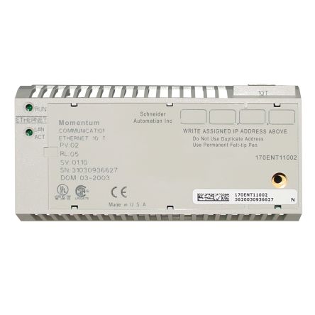 Schneider Electric Momentum Series Communication Module for Use with Modicon Momentum Automation Platform