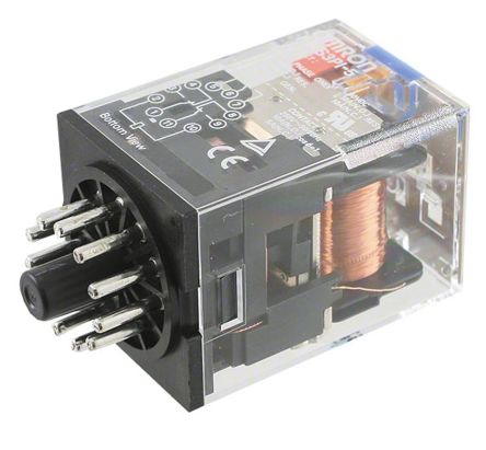 Omron Relay, 110V dc Coil, 10A Switching Current, 3PDT