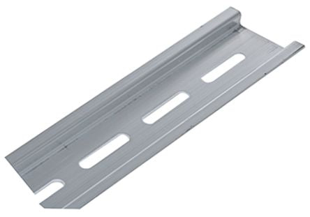 Omron Anodised Aluminium Perforated DIN Rail, 1 m x 35mm x 7.3 mm