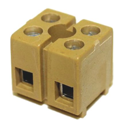 Weidmüller MK Series Standard Terminal Block, 4-Way, 12AWG, 22 AWG Wire, 24A Screw