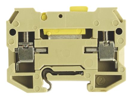 Weidmüller 0183360000 SAK Series DIN Rail Terminal Block Beige, 4mm², 1-Level, Screw