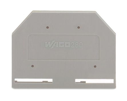 WAGO 280 Series End & Intermediate Plate for Use with 280 Series Terminal Blocks