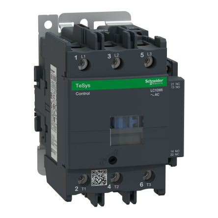 Schneider Electric TeSyS D Contactor, 110V ac Coil, 3-Pole, 95 A, 45 kW 110V ac, 3 NO, 690V