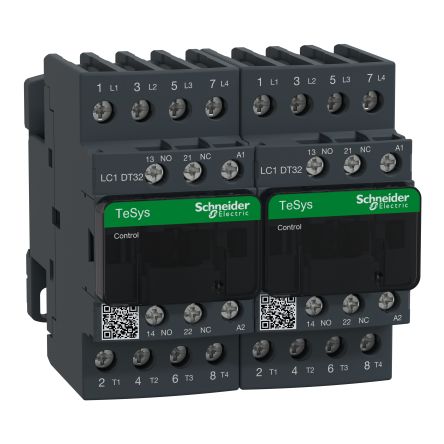 Schneider Electric TeSyS D Contactor, 110V ac Coil, 4-Pole, 32 A, 2.5 W 110V ac, 3 NO, 300 V dc, 690V ac