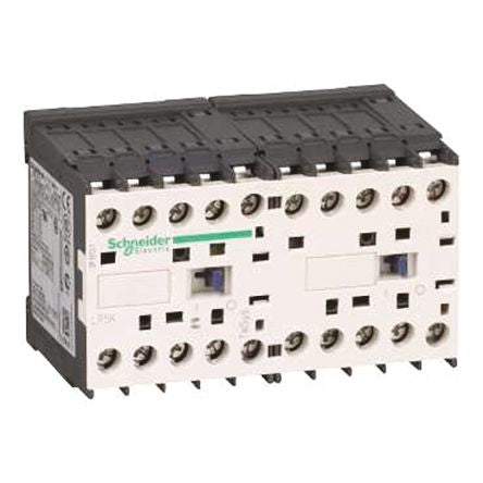 Schneider Electric TeSyS K Contactor, 24V dc Coil, 3-Pole, 6 A, 3 kW 24V dc, 3 NO, 690V ac