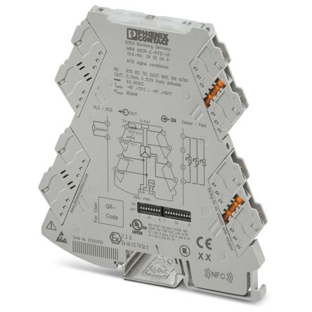 Phoenix Contact MINI MCR Series Signal Conditioner, RTD Input, Current/Voltage Output, 30V dc, 9.6 V dc Supply, ATEX,